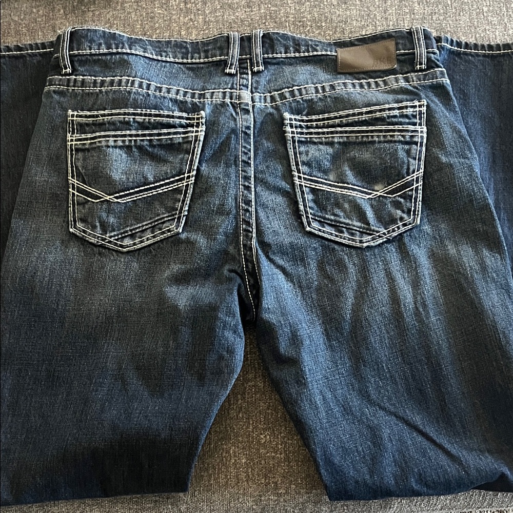 BKE Relaxed Fit Dark Blue Jeans